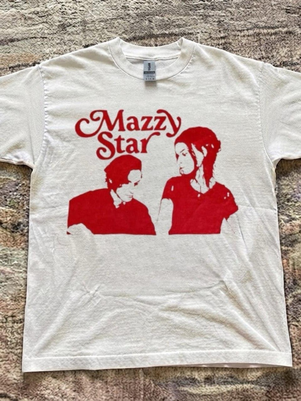 White Graphic Tee - White Background